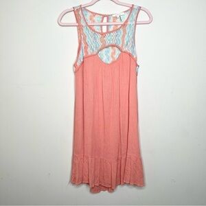 ENTRO Peach Mini Dress